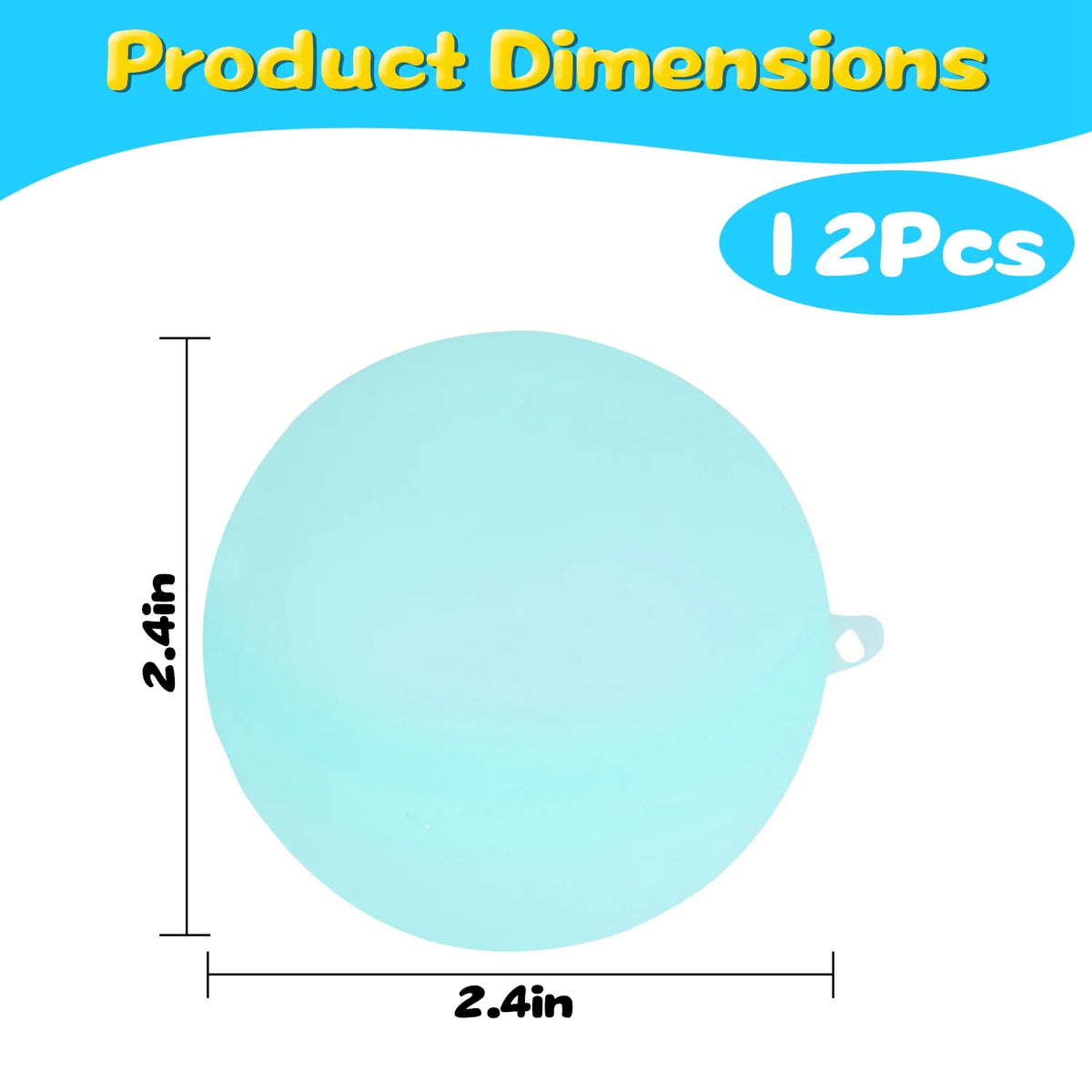12 Pack Self-Sealing Silicone Water Balloons L8768