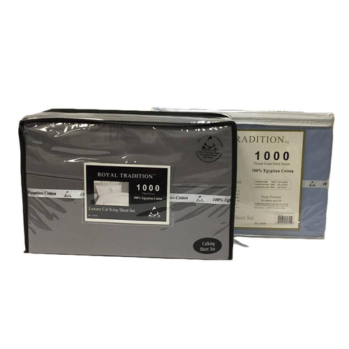 1000 Thread Count Sheets - Heavy Luxury California King Sage Q67250