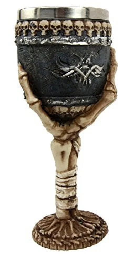 Skeleton Hand Wine Goblet 6oz Cup S9656