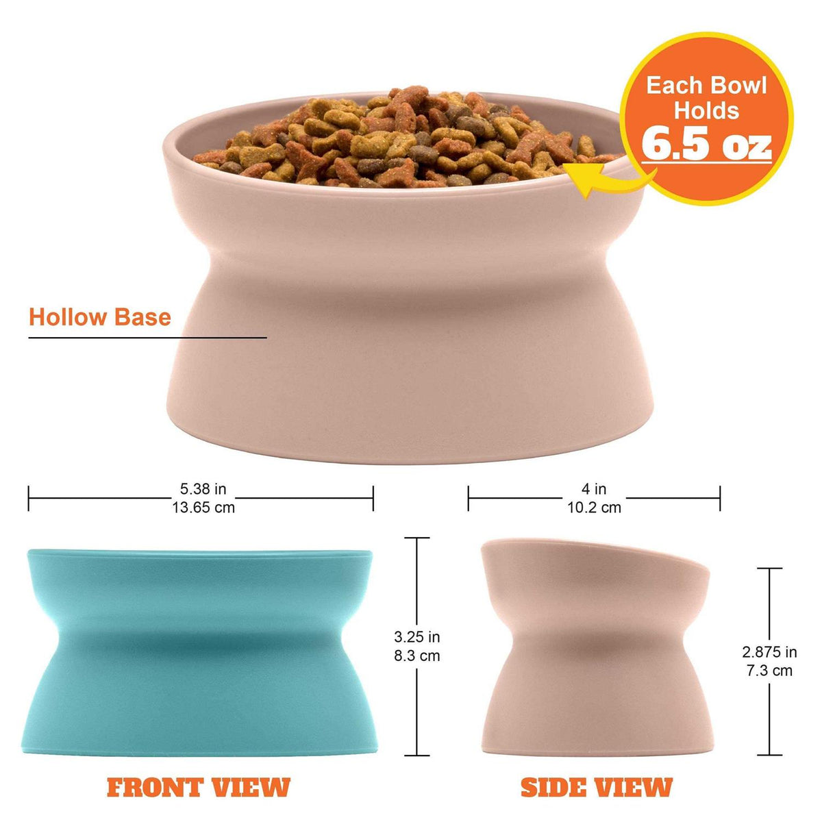 Raised Cat Food Bowl and Waterer P7469