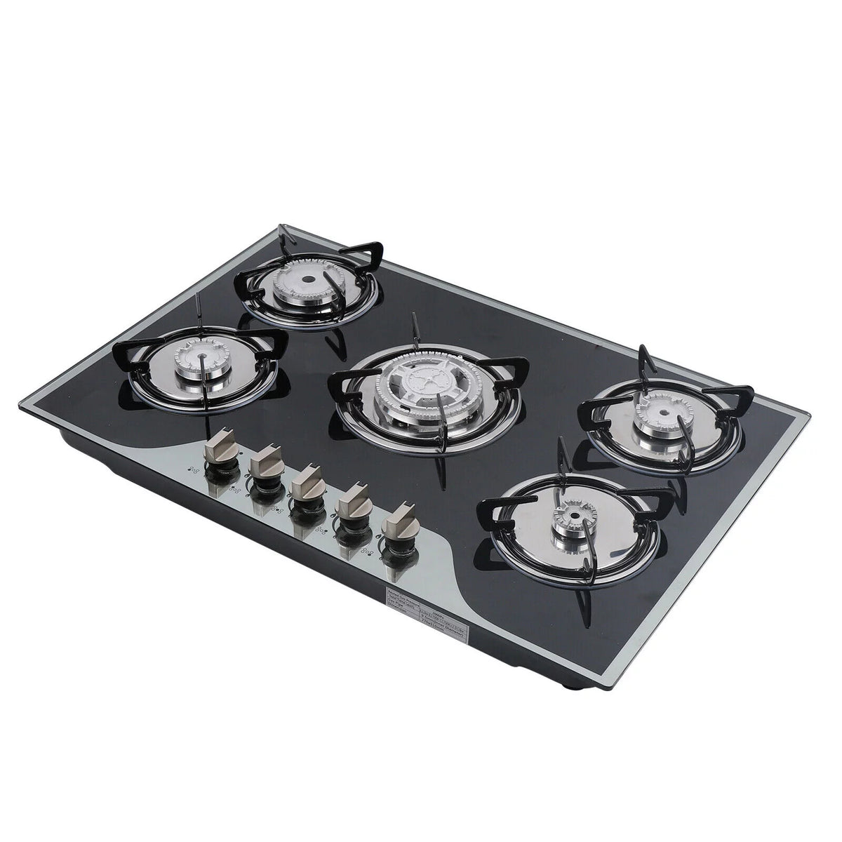 5 Burner Tempered Glass Gas Cooktop O32807