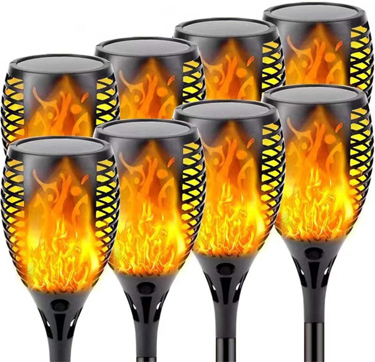 8 Pack Waterproof Solar Torch Lights N999154