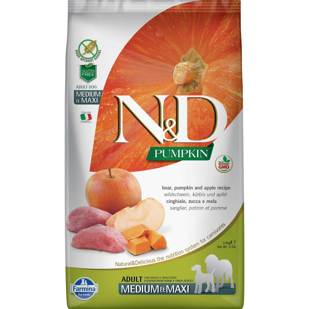 Pumpkin Boar & Apple Adult Dog Dry Food J1853