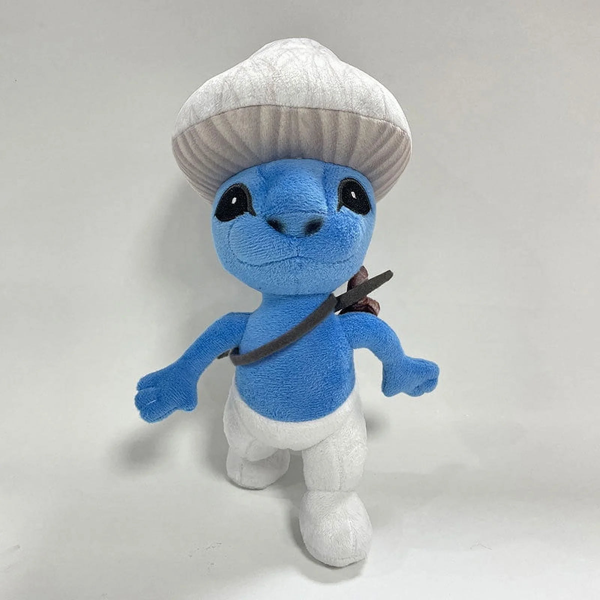 Blue Mushroom Cat Plush Toy 10'' Stuffed Animal Plushie Doll N89049