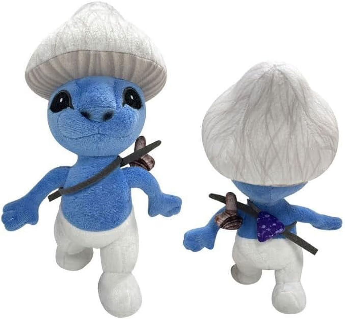 Blue Mushroom Cat Plush Toy 10'' Stuffed Animal Plushie Doll N89049