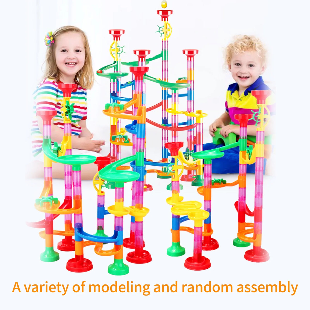 105 Piece Marble Run Building Block Set W171