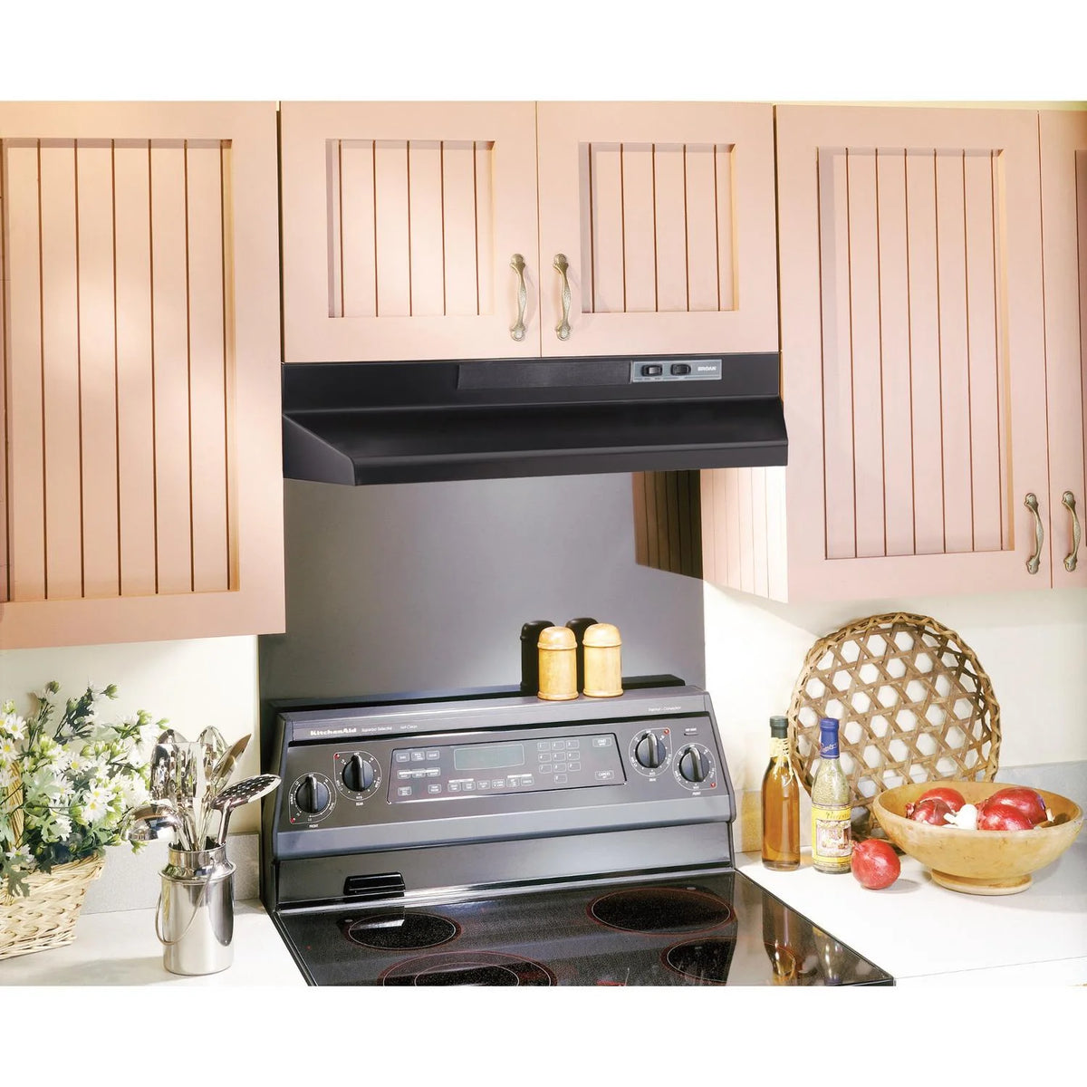 24 In. Two-Speed Convertible Under Cabinet Range Hood - Black X69644