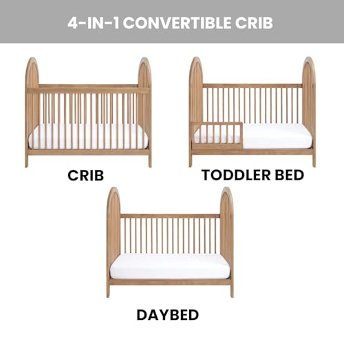 3-in-1 Island Crib, Honey Wood M9520