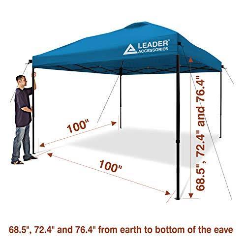 10' x 10' Instant Pop Up Canopy Straight Leg P77700