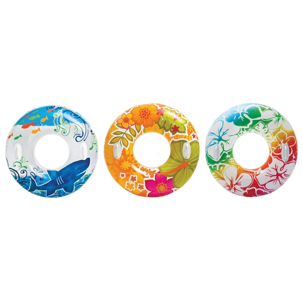 Inflatable Tropical Flower Tube Raft R1390