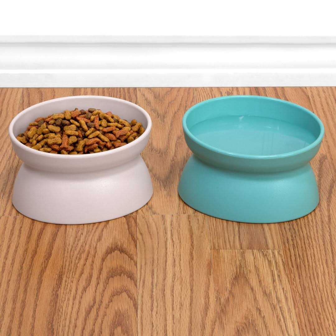 Raised Cat Food Bowl and Waterer P7469