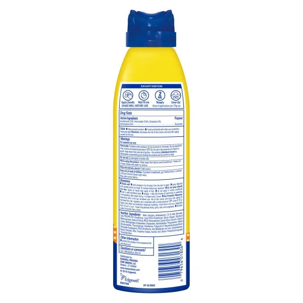 Kids Sport Continuous Sunscreen Lotion Spray SPF 50+ 6 oz (Pack of 3) W71262