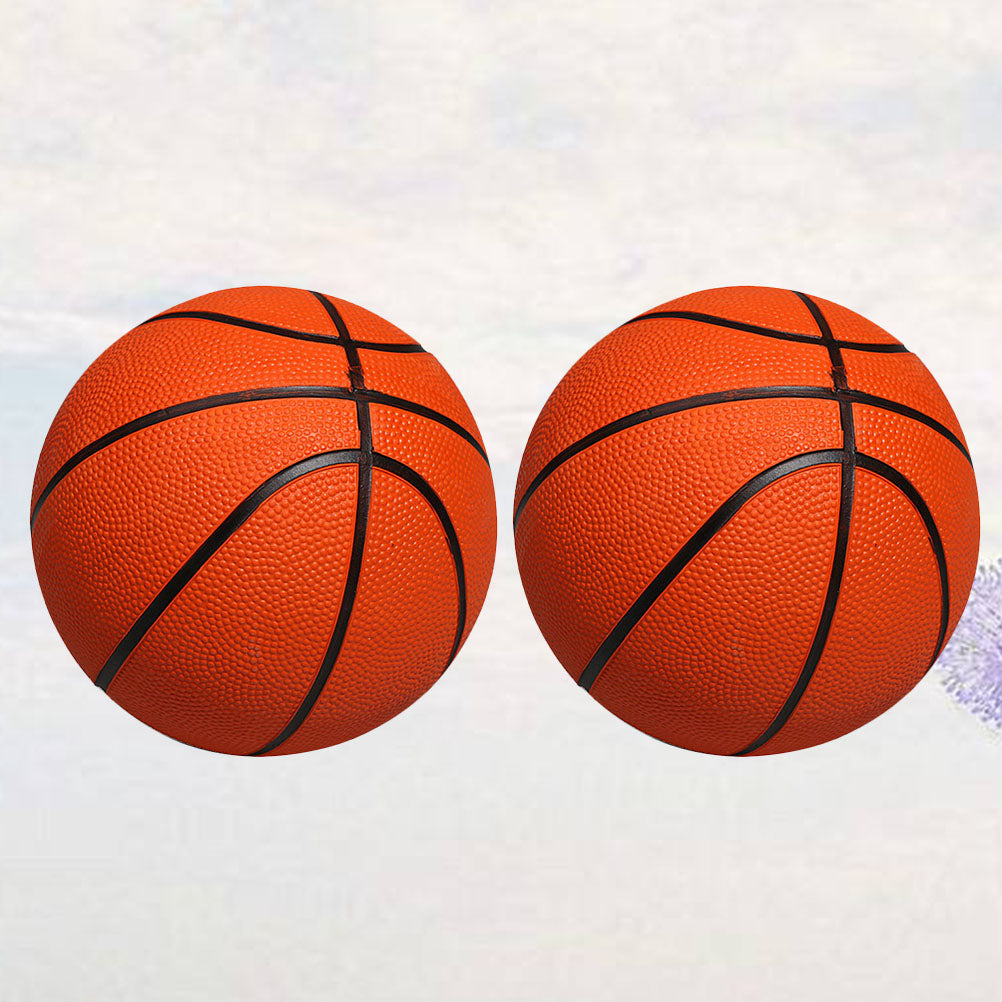Orange 13CM Diameter Inflatable Desktop Basketball Toy D4863