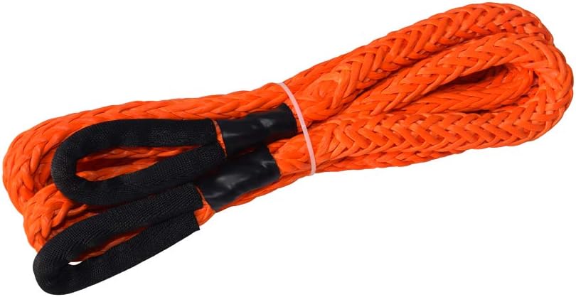 Orange 1/2inch 20ft Car Towing Rope with Soft Shackle C5147