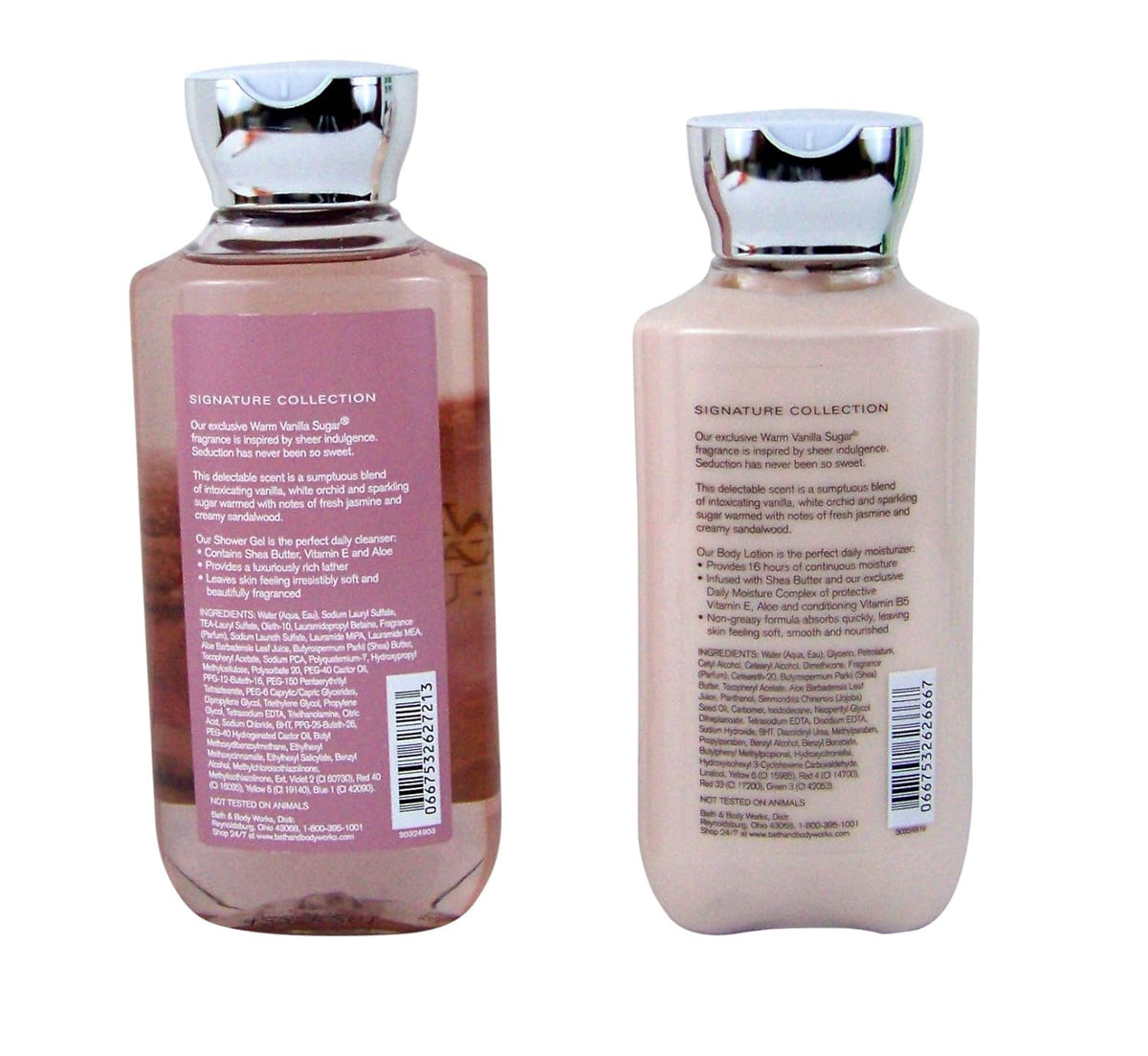 Warm Vanilla Sugar Gift Set Bundle of 2 Items: Shower Gel and Body Lotion V4204