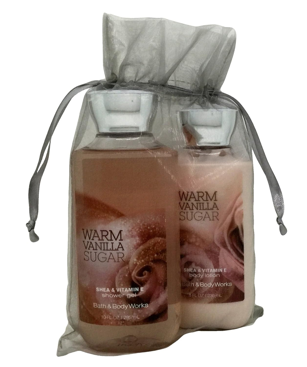 Warm Vanilla Sugar Gift Set Bundle of 2 Items: Shower Gel and Body Lotion V4204