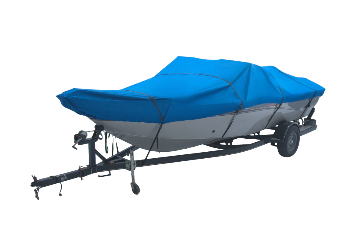 Waterproof Heavy Duty Trailerable Boat Cover with Storage Bag J81036
