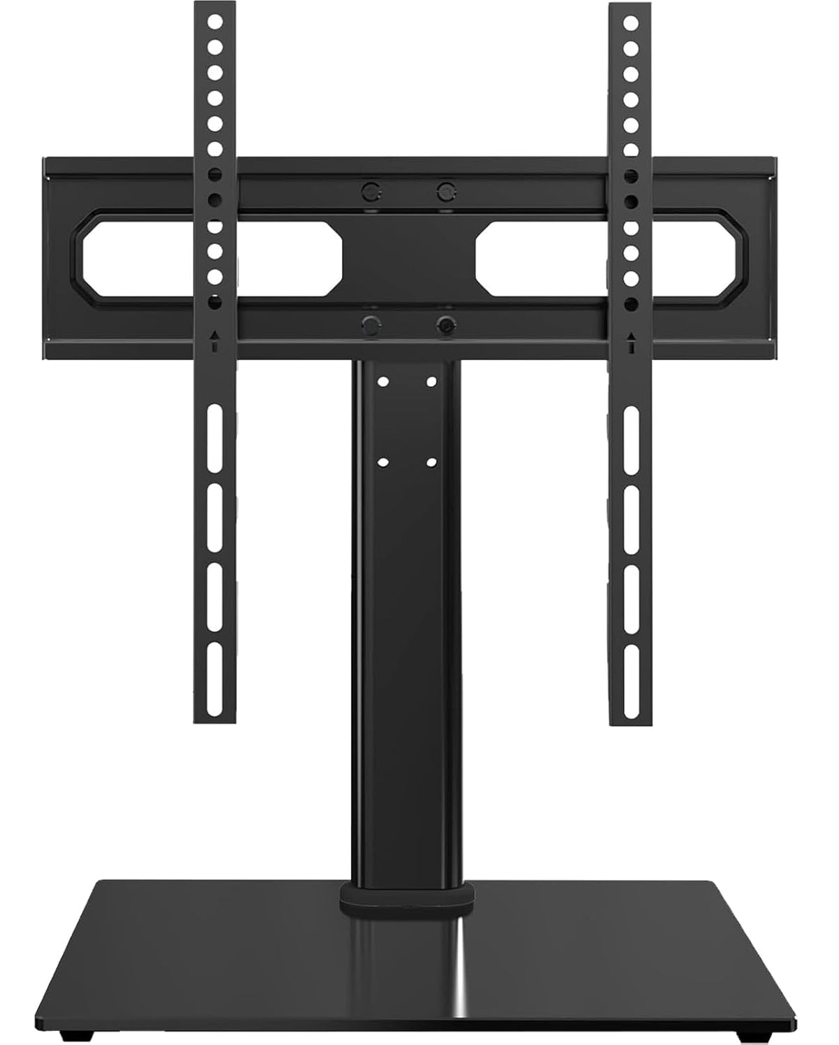 Height Adjustable Swivel TV Stand with Tempered Glass Base, Max VESA 400x400mm W2373