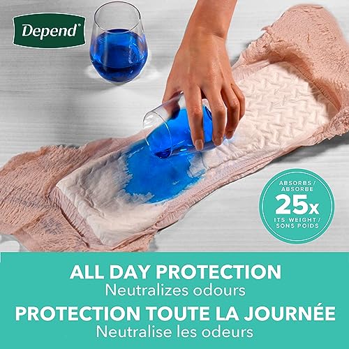 Medium Disposable Incontinence Underwear for Women, Blush, 18 Count J3753