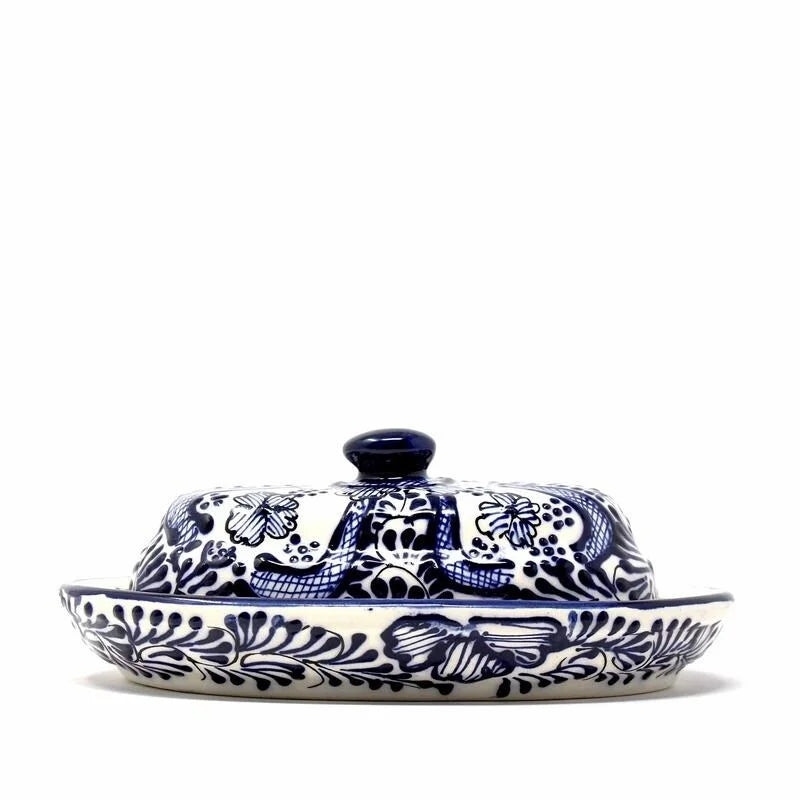 Handmade Blue Pottery Butter Dish X768677