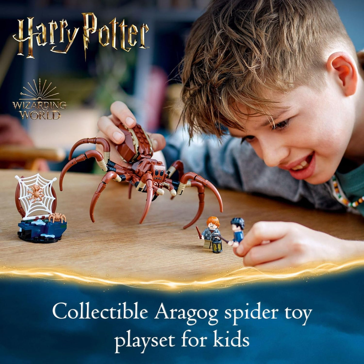 LEGO Harry Potter Aragog in The Forbidden Forest Spider Toy Playset with 2 Minifigures V71681