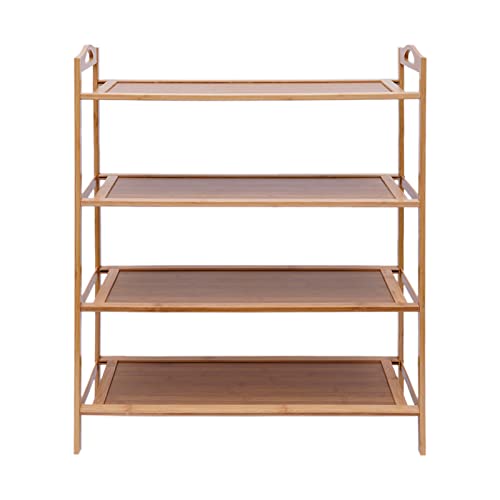 5-Tier Bamboo Shoe Shelf Storage Stand N7730