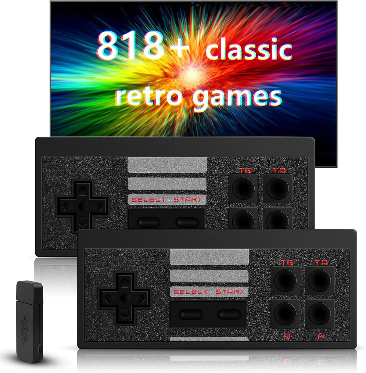 Retro Video Game Console with 818 Classic HD Video Games Z956886