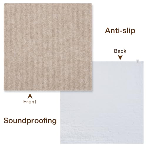 12 Pack Dark Grey Self Adhesive Carpet Floor Tiles P6427