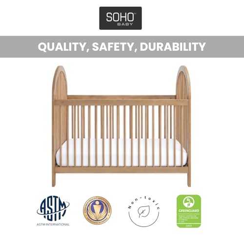 3-in-1 Island Crib, Honey Wood M9520