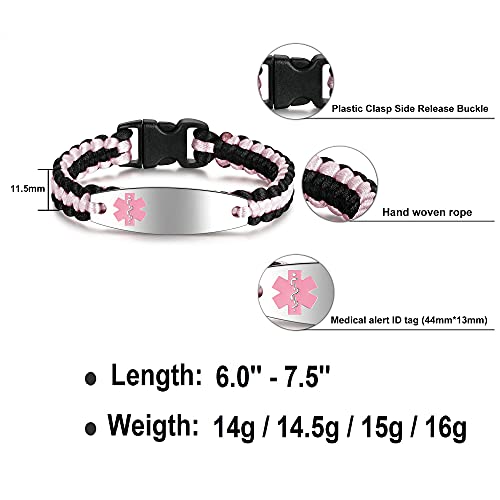 Stainless Steel Medical Emergency ID Bracelet A897041