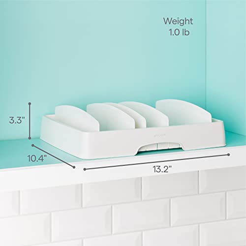 Adjustable Food Container Lid Organizer M69144