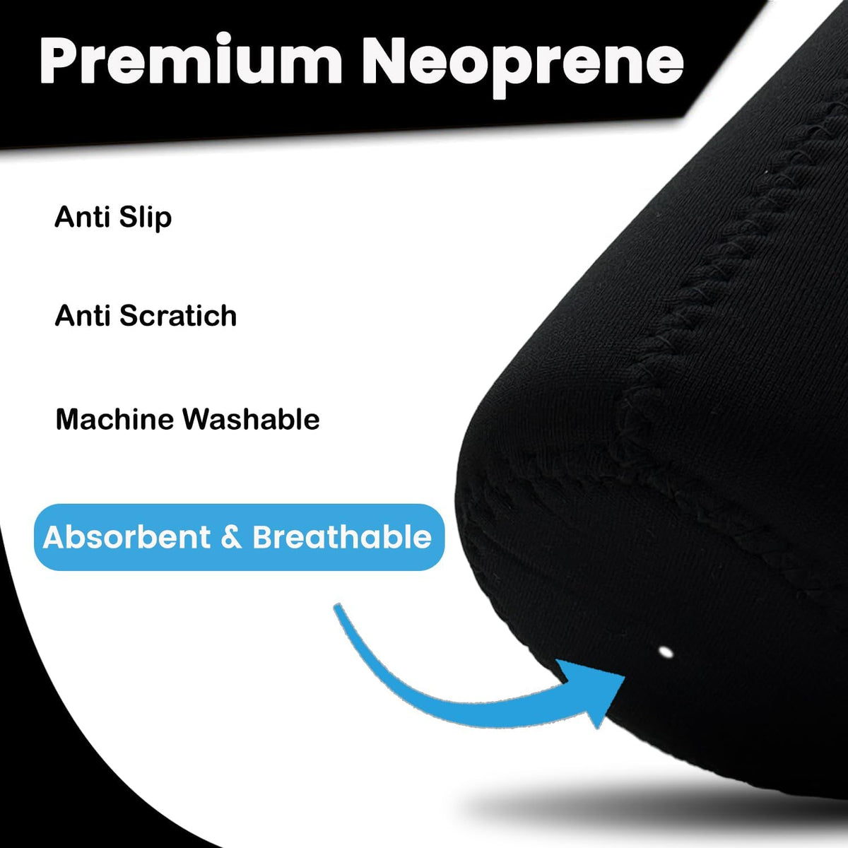 2Pcs Neoprene Sleeve for 22oz Plastic & Stainless Steel Water Bottles S9162