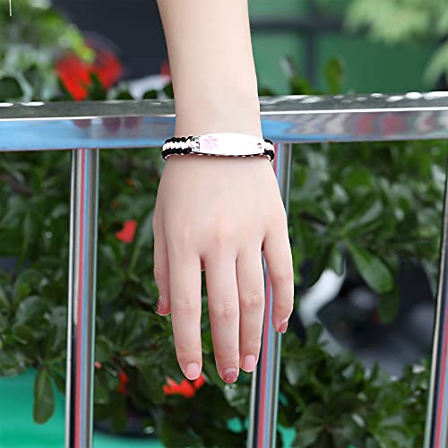 Stainless Steel Medical Emergency ID Bracelet A897041