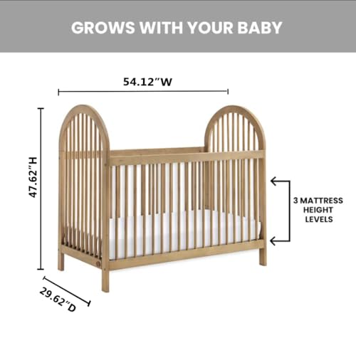 3-in-1 Island Crib, Honey Wood M9520