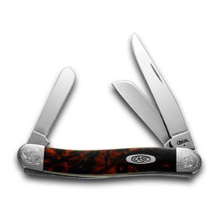 Black Lava Scrolled Stockman Pocket Knives L211