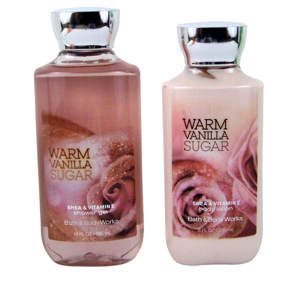 Warm Vanilla Sugar Gift Set Bundle of 2 Items: Shower Gel and Body Lotion V4204