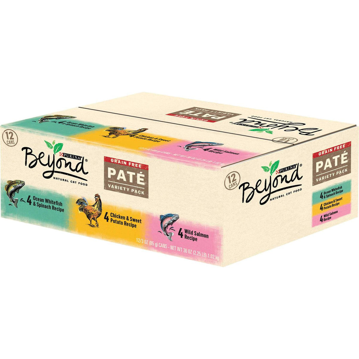 Grain Free Wet Cat Food Pate Variety Pack H369