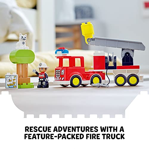 LEGO DUPLO Fire Truck Building Toy Set (21 Pieces) I89532