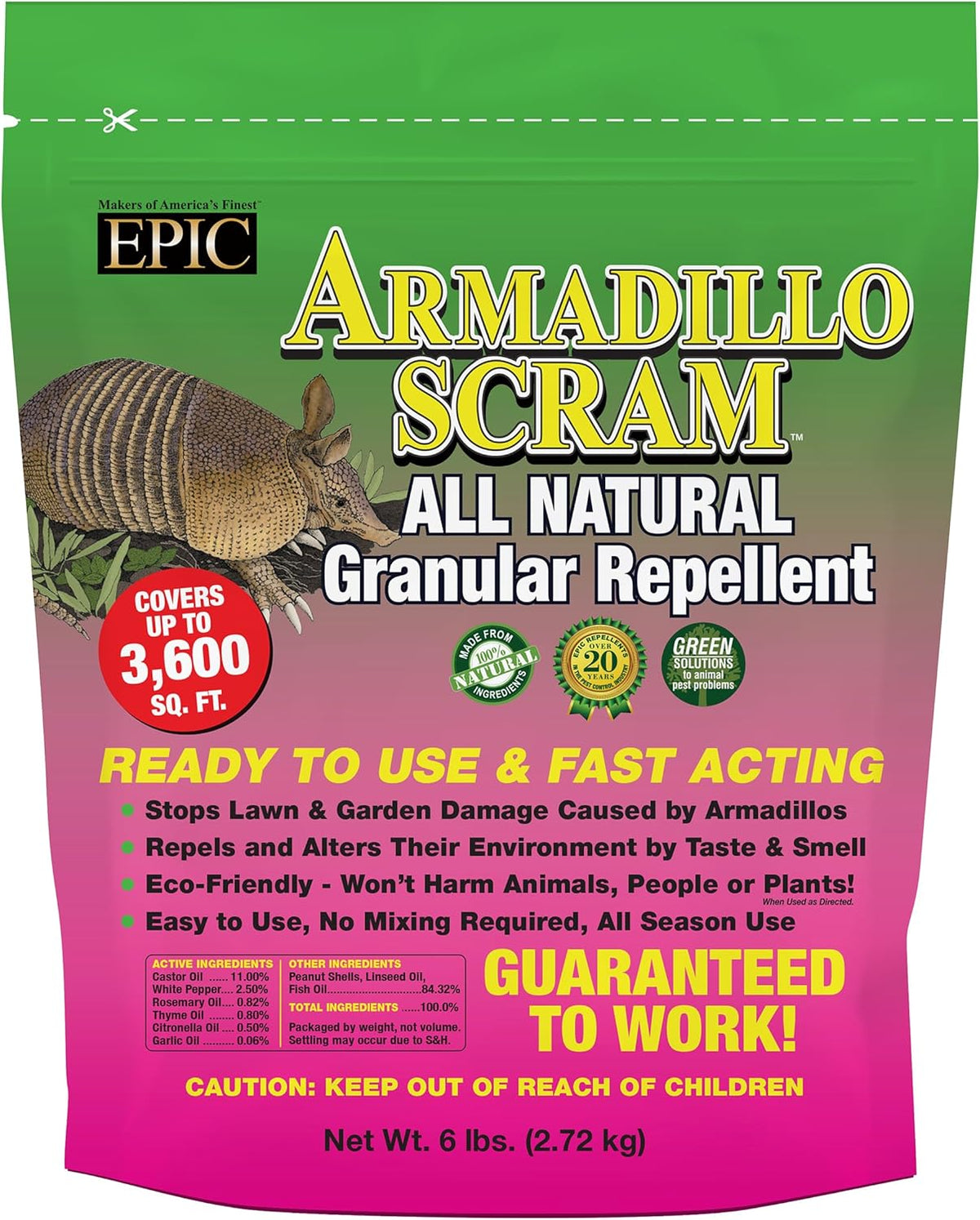 All Natural Granular Repellent, 96 Ounce Z86577