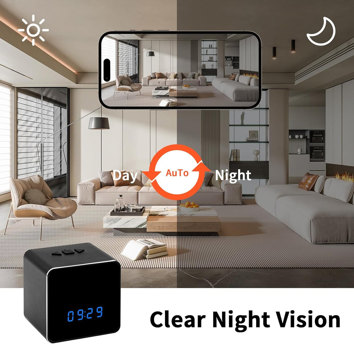 256G Spy Camera Bluetooth Speaker with Night Vision N839842