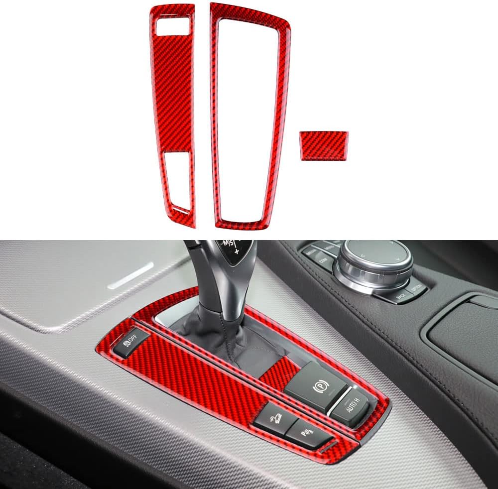 Carbon Fiber Car Gear Shift Panel Cover Trim D2517