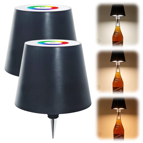 White 2PCS Rechargeable LED Wine Bottle Lamp P8418
