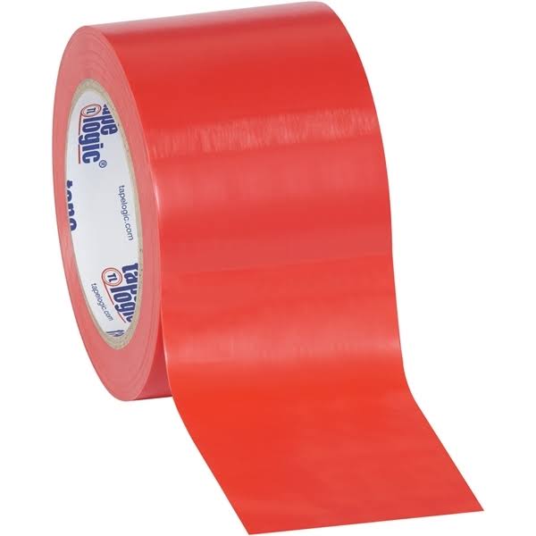 Red Solid Vinyl Safety Tape 3x22 x 36 Yard Roll W948