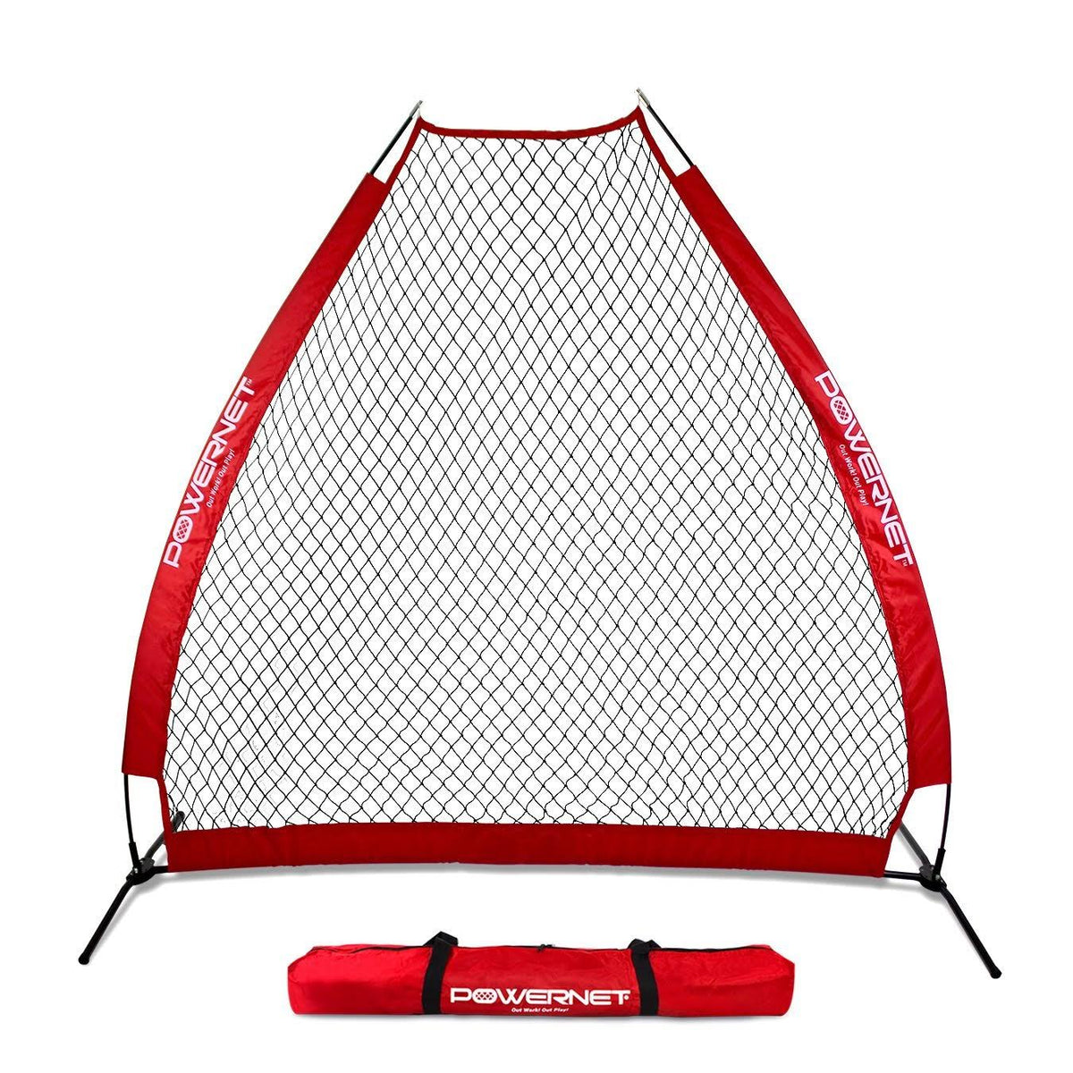 Portable Baseball Pitching Screen 7 x 7 Royal Blue Q64565