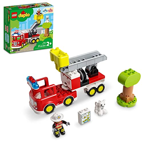 LEGO DUPLO Fire Truck Building Toy Set (21 Pieces) I89532