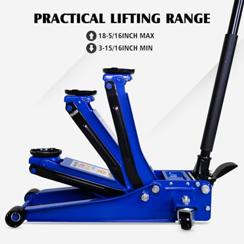 3 Ton Steel Floor Jack with Double Pump J5472