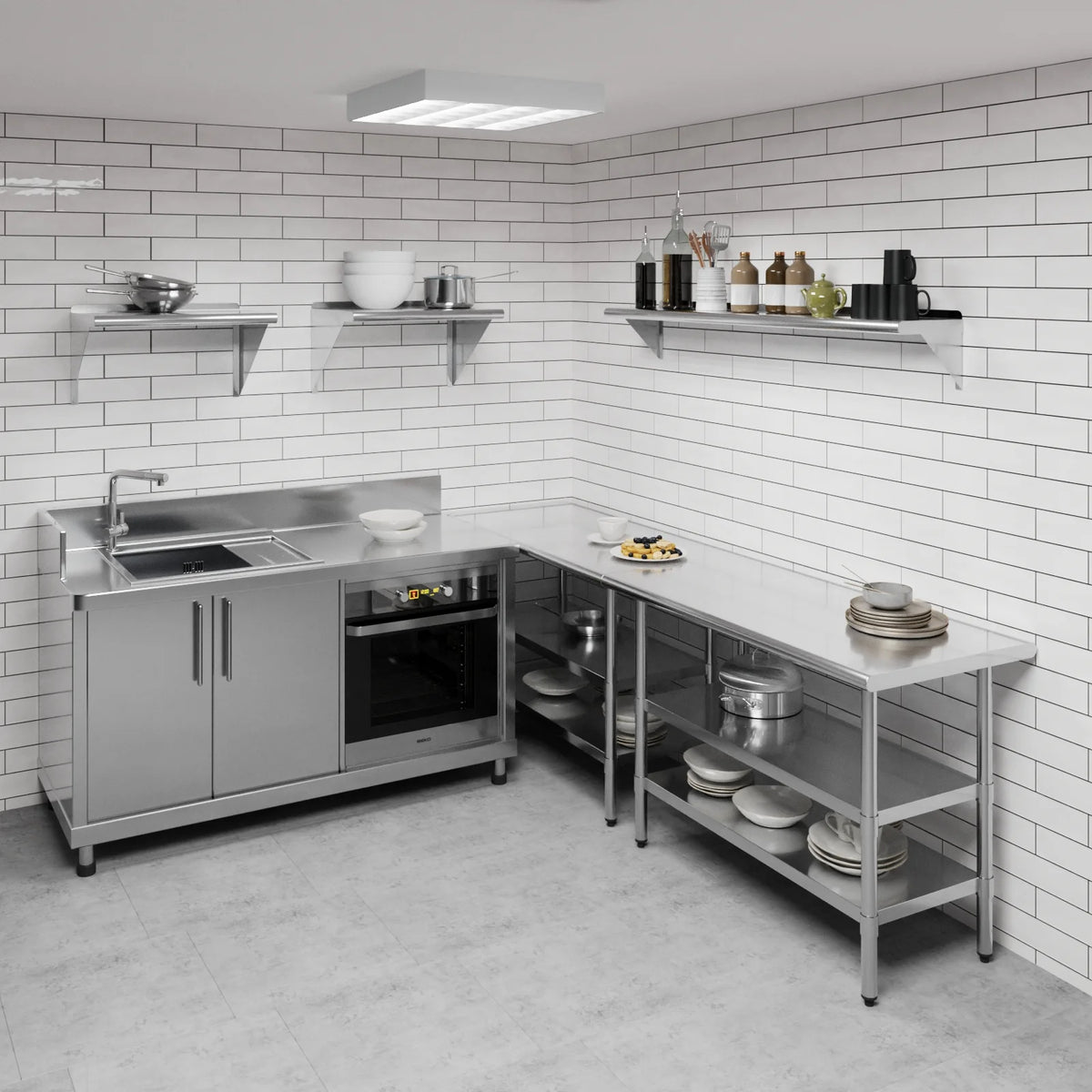 Stainless Steel Wall Shelf H744