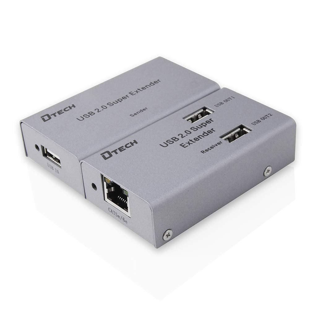 50m USB Extender over Ethernet Cat5 Cat6 with 4 USB Ports A384715
