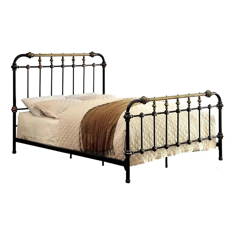 King Metal Spindle Bed Antique Black J271320
