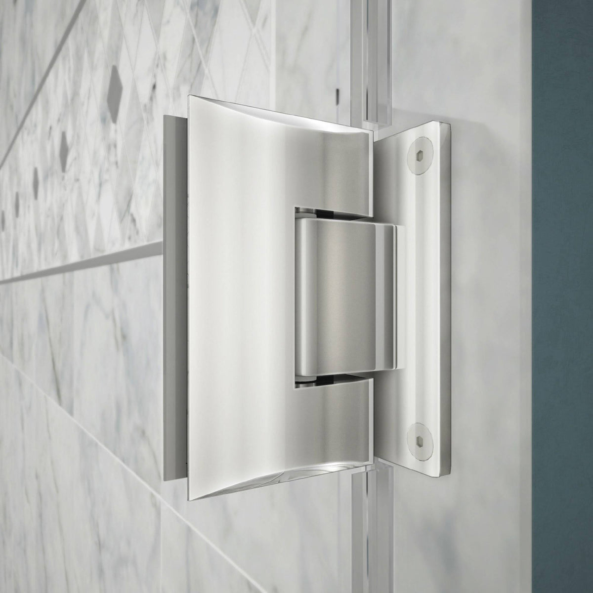 Fully Frameless Hinged Shower Door Chrome G8602